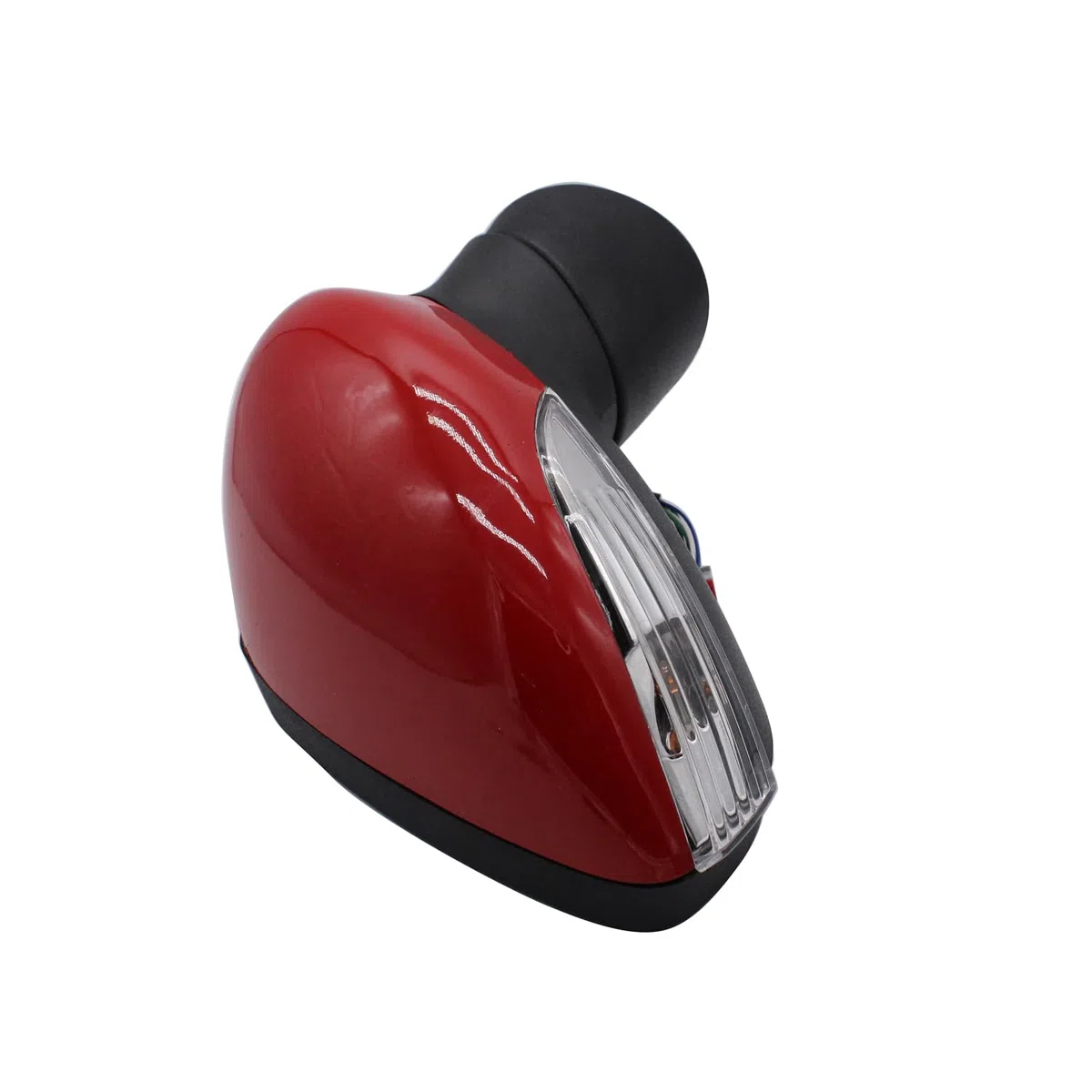 Specchietto retrovisore elettrico per porta, lato guida destro (compatibile con Fiesta MK7 2008-2012) (Rosso)