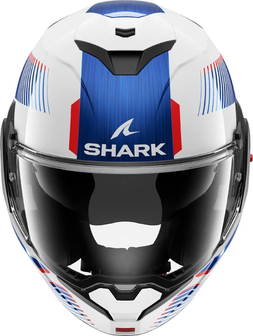 SHARK, Casco Moto Modulare OXO SIKTER White Chrome Blue WUB