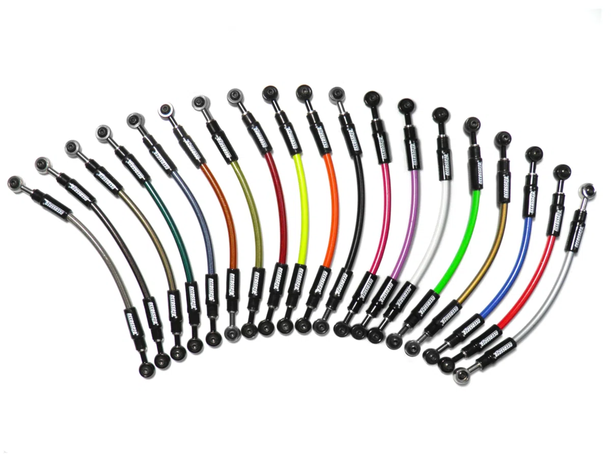 Tubi freno Accossato in Treccia Areonautica per Suzuki DR-Z 400 SM dal 2004 al 2005 (CC 400)