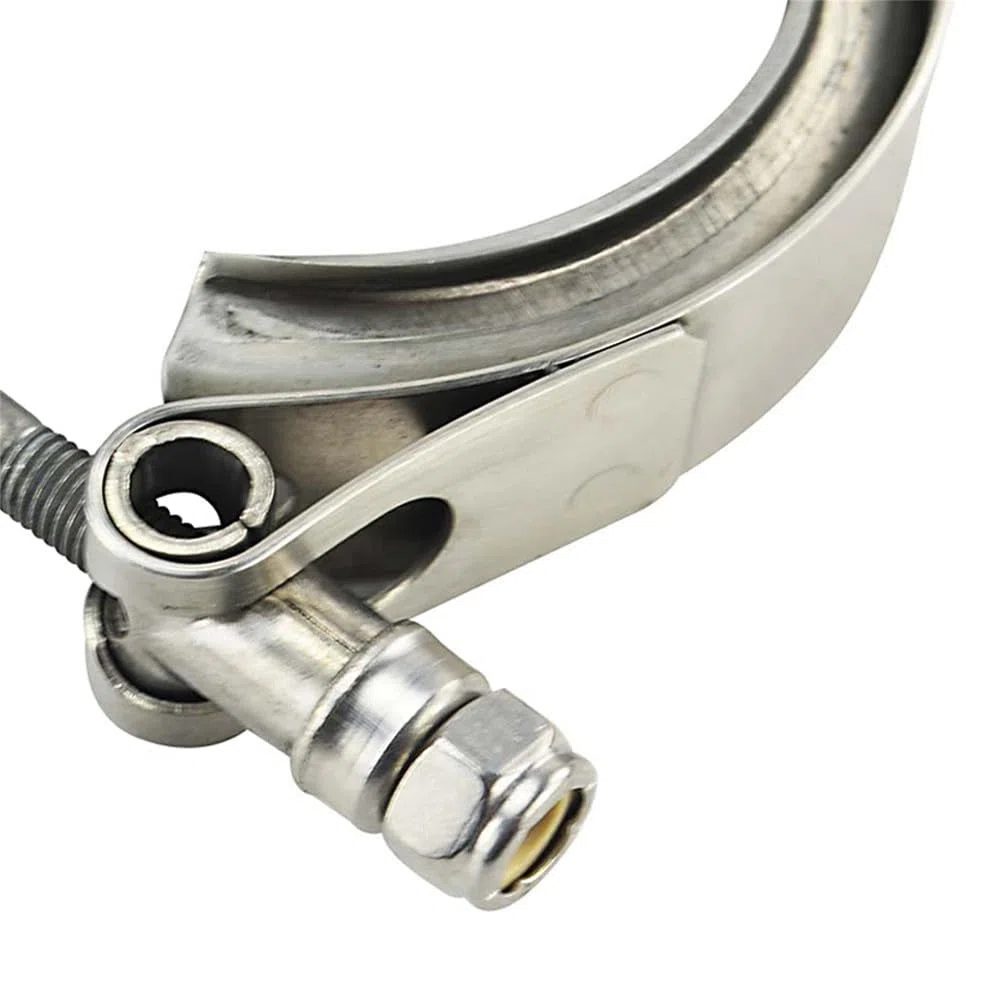 Morsetto for banda V | Morsetto a fascia a V for scarico in acciaio inossidabile 304 di dimensioni multiple senza flange (4,5 pollici)(3.25 Inch)