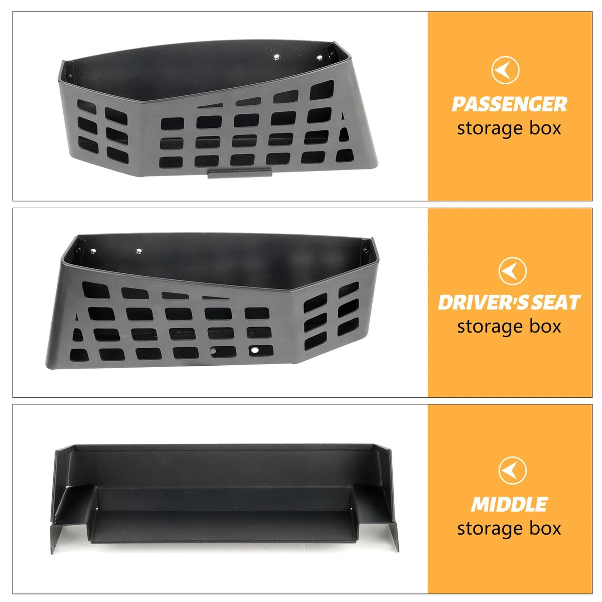 MAIKER - Scatola portaoggetti in metallo JK per console centrale di trasmissione automatica, vassoio per ingranaggi compatibile con Jeep Wrangler JK JKU 2011-2018, stile tattico