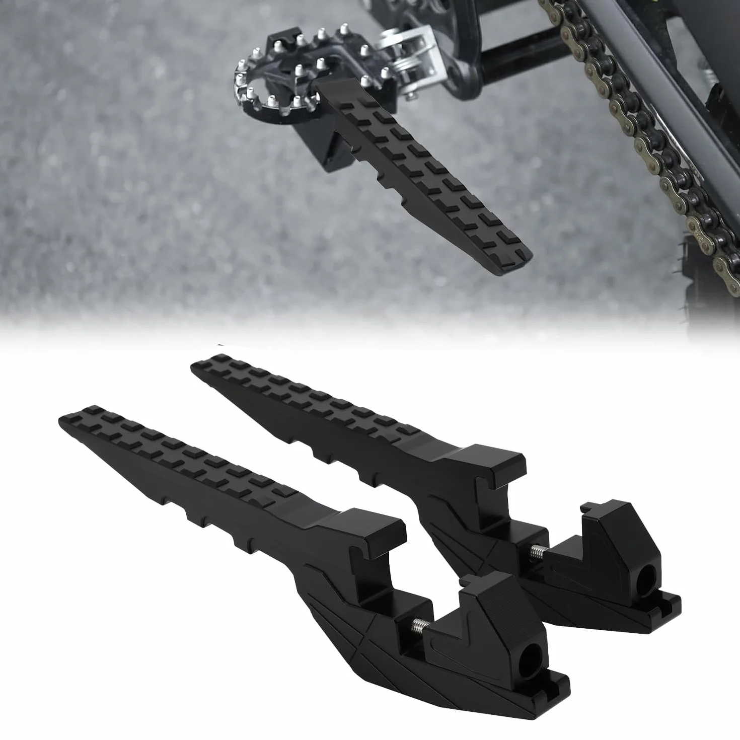 Pedane Passeggero Moto Universali, Estensione Pedane Moto Accessori Motocross per Dirt Bike Pit Bike Surron Light Bee Talaria Sting SX SXF EXC EXCF XC CR CRF YZ YZF