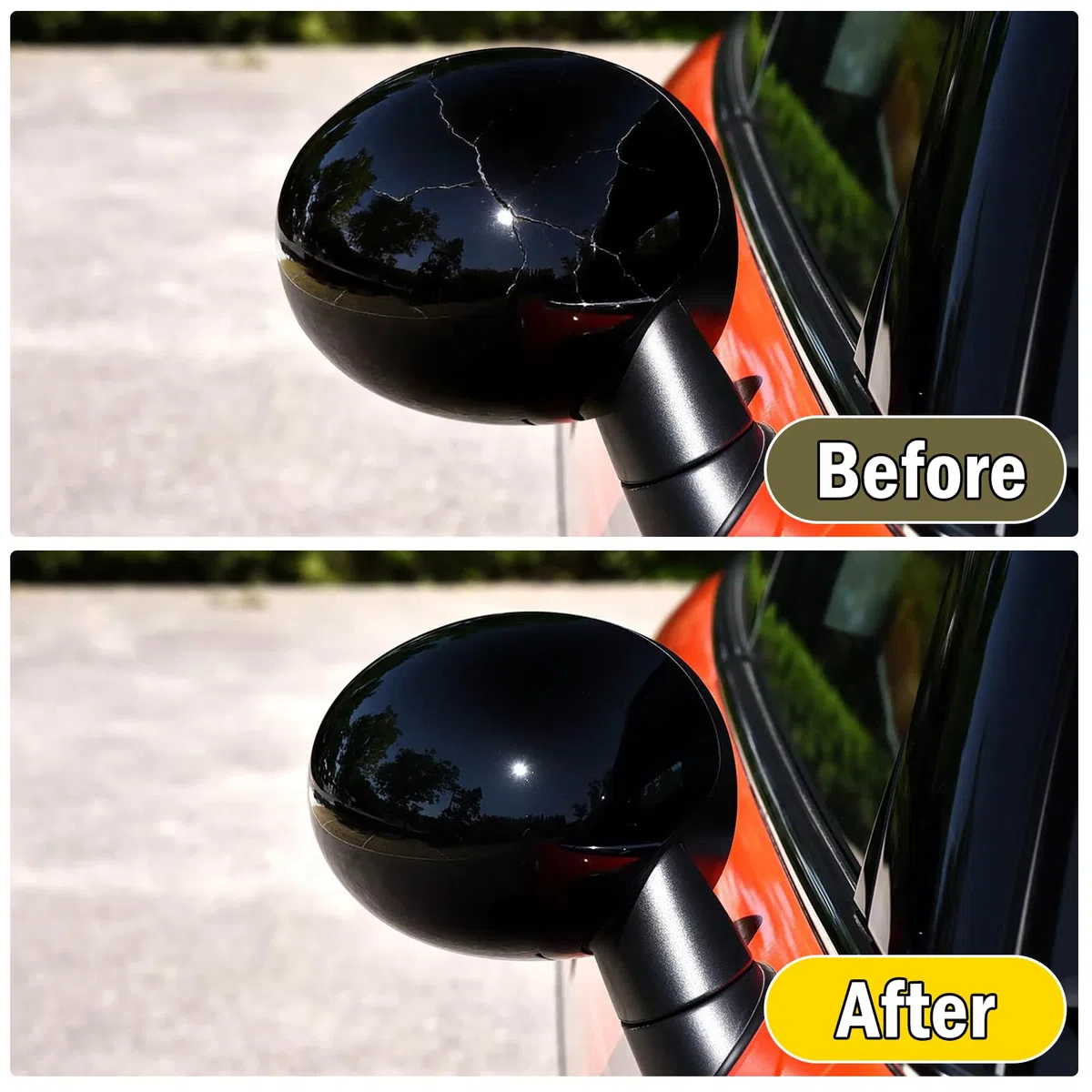 TTCR-II 2 PCS Calotte Specchietti Compatibile con Mini Cooper F54 F55 F56 F57 F60 2016-2019, F54 Calotta Specchietto F55 Copri Specchio Retrovisore F56 Mirror Cover 51167401230/51167401229-Nero