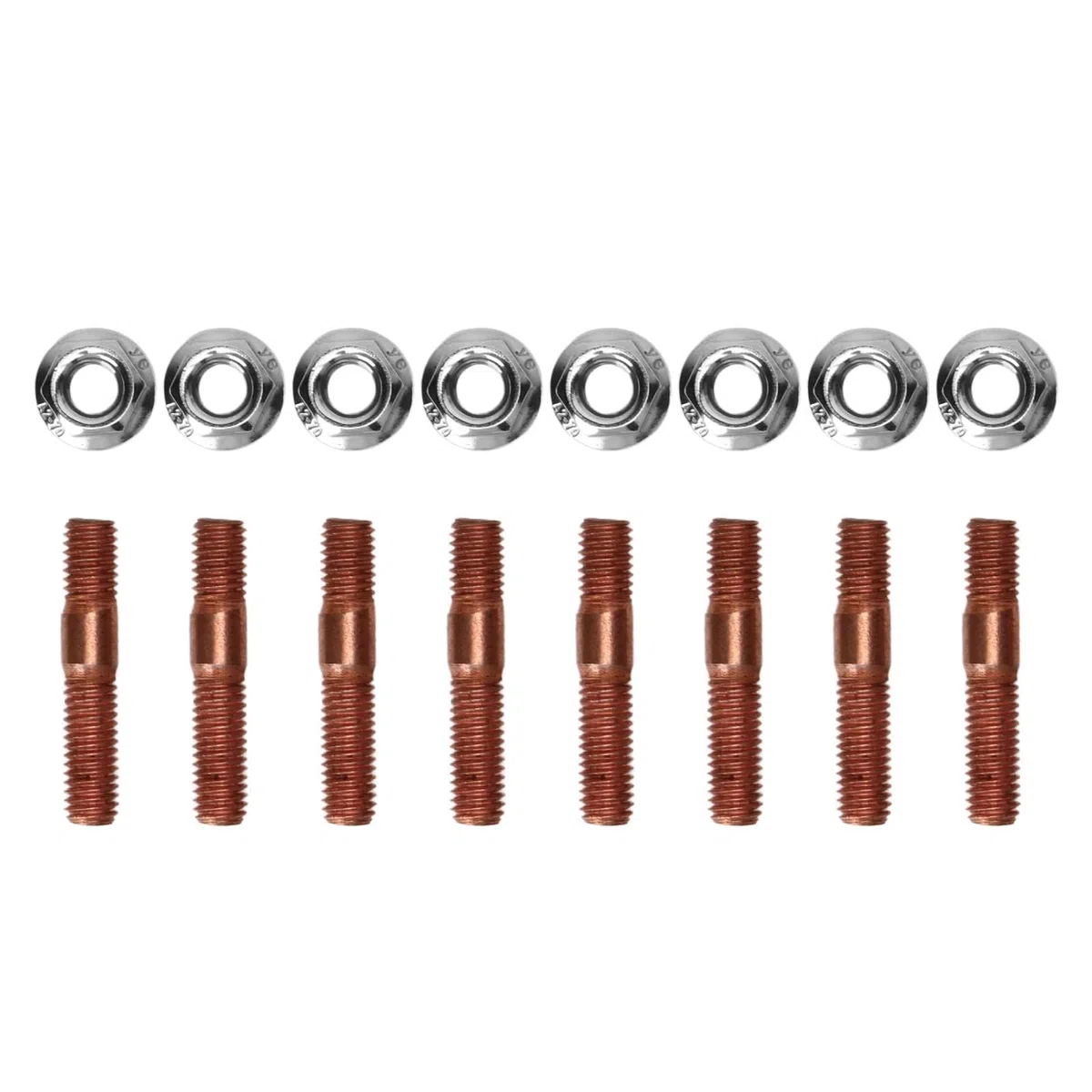 SIXRUN Kit Prigionieri M8 1.25 Kit Hardware Collettore di Scarico Resistente alle Alte Pressioni Lega