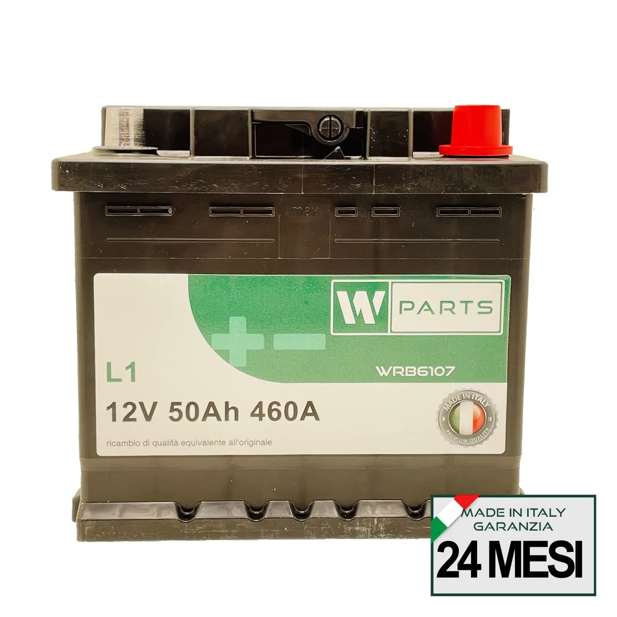 BATTERIA AUTO 50 Ah - 460A | Garanzia Italia | 207x175x190 | 54Ah | L150+ 50Ah