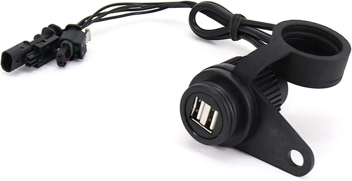 Interruttore di controllo del finestrino dell'auto Staffa di navigazione per moto Dual USB per caricabatterie per adattatore presa di corrente con linea senza perdite per supporto per telefono B&MW S1