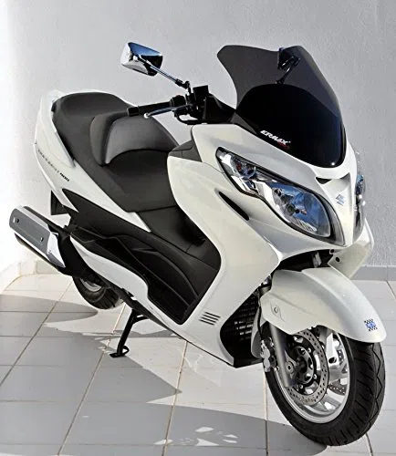 Parabrezza sport Ermax altezza 47 cm per an 400 injection burgman executive 2006 2016 nero chiaro