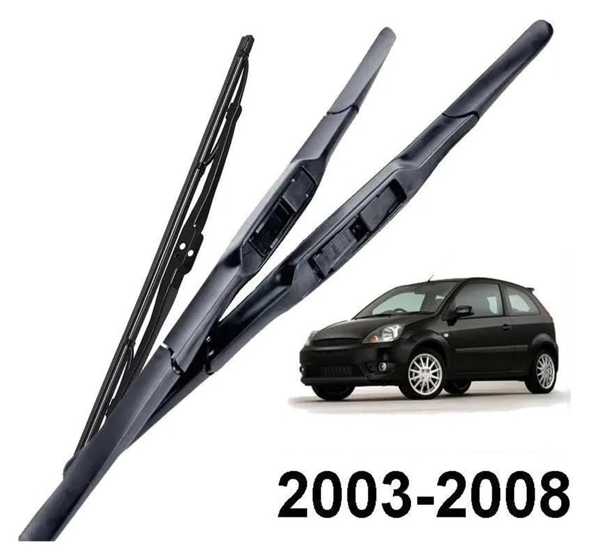 tergicristallo per F&ORD per Fiesta Hatchback MK5 2003-2008 Spazzole Tergicristallo Auto Anteriore Lunotto Posteriore Tergicristallo Parabrezza Spazzole Tergicristallo
