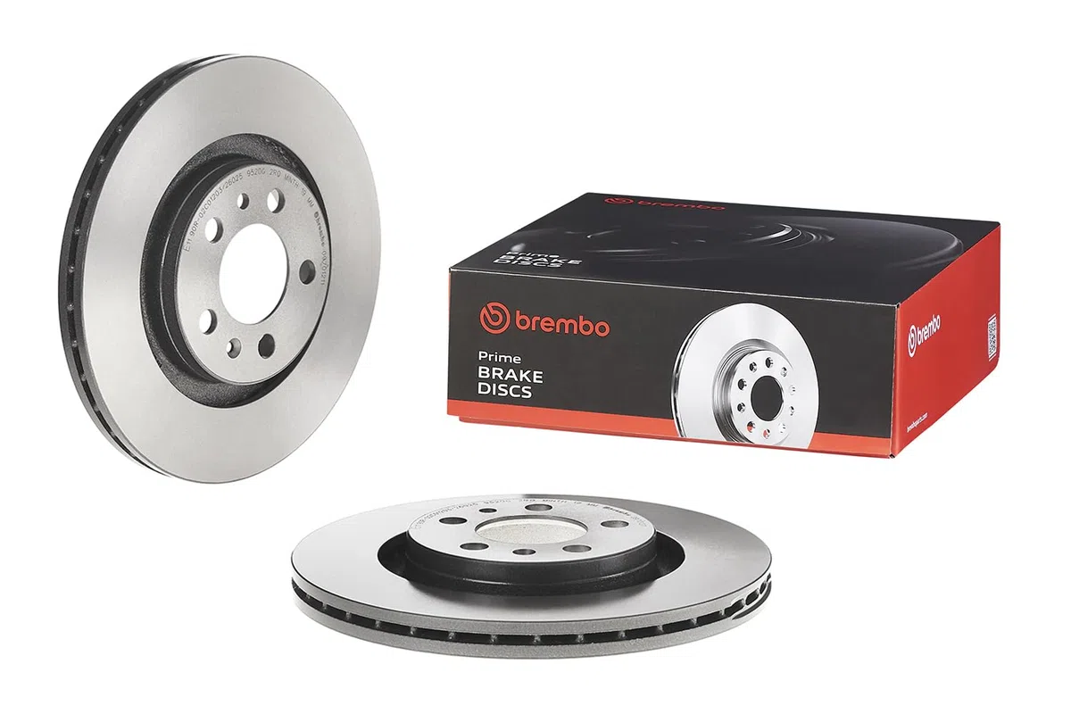 Brembo 09.7012.11 - Disco Freno con Verniciatura UV (Set di 2) - Anteriore