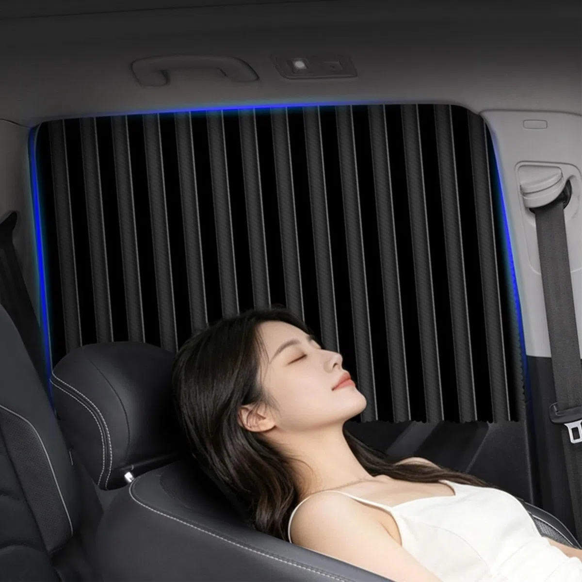 Tende per Auto Kit Tende Universali A Scorrimento Magnetico Fluido | Tende Privacy per Finestrini Auto per Viaggi, Campeggio, Pause, Vacanze, Festività, Spostamenti