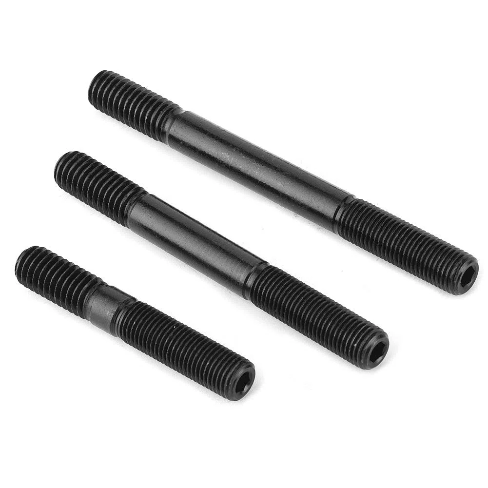 Kit di prigionieri per testata in acciaio al cromo-molibdeno per motori serie SBC. Elementi di fissaggio per testata in acciaio al cromo-molibdeno 8740 ad alta resistenza.