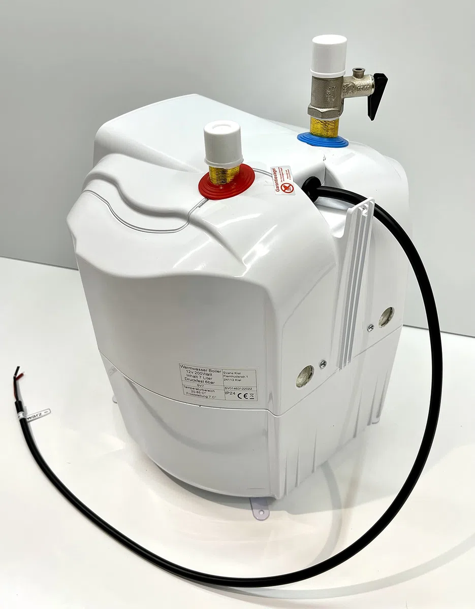 Svans Boiler 12v 7Liter Serbatoio Acqua Calda Resistente alla Pressione SV7 Case Mobili Roulotte Campeggio