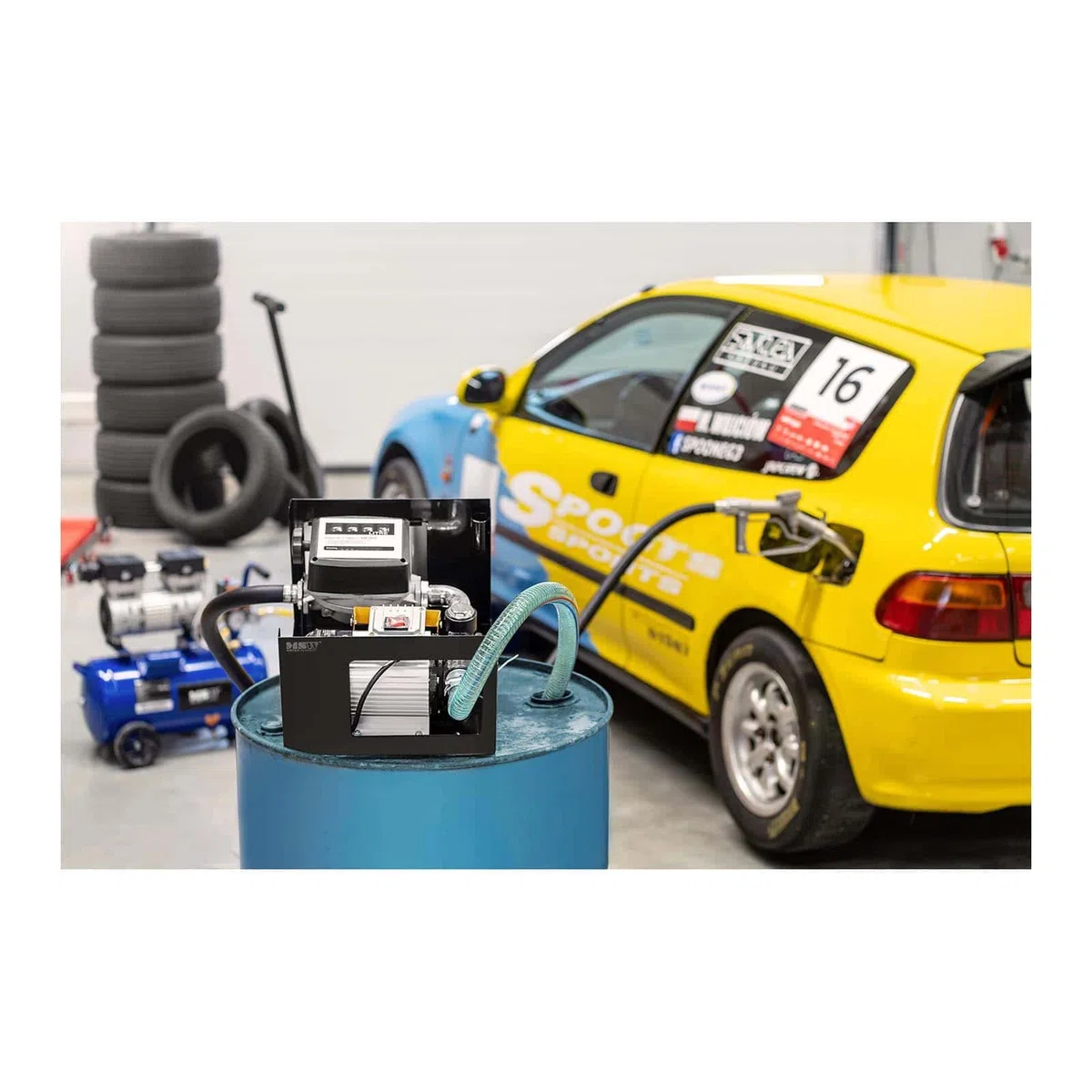 MSW Pompa Contalitri Gasolio Pompa Travaso Gasolio MSW-OP60S (60 l/min, 2.800 giri/min, Ferro)