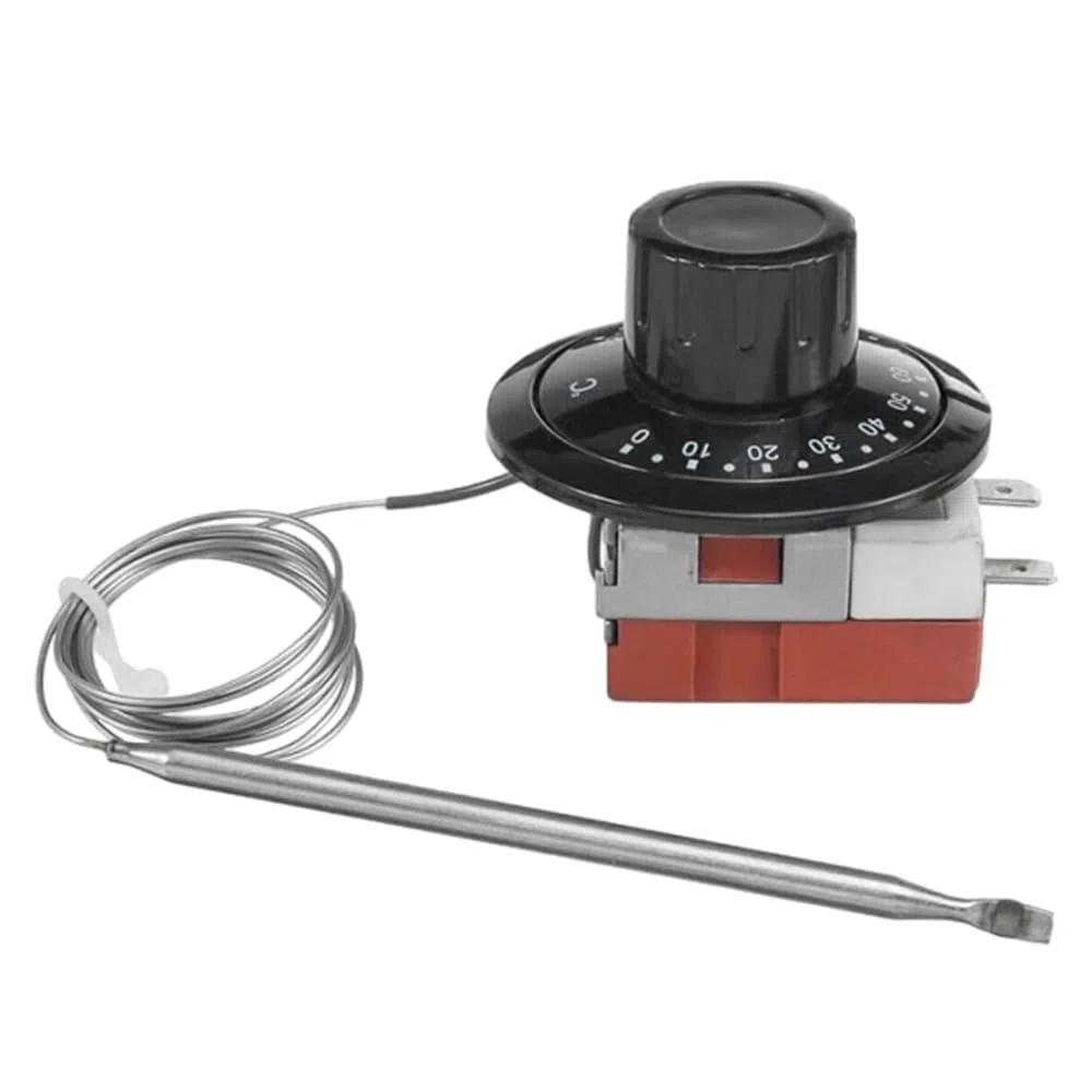 Riloer Termostato capillare per auto, radiatore di raffreddamento ad alta precisione, interruttore di controllo della temperatura da 12 V regolabile 0 ℃ ~ 120 ℃ universale per riscaldamento e