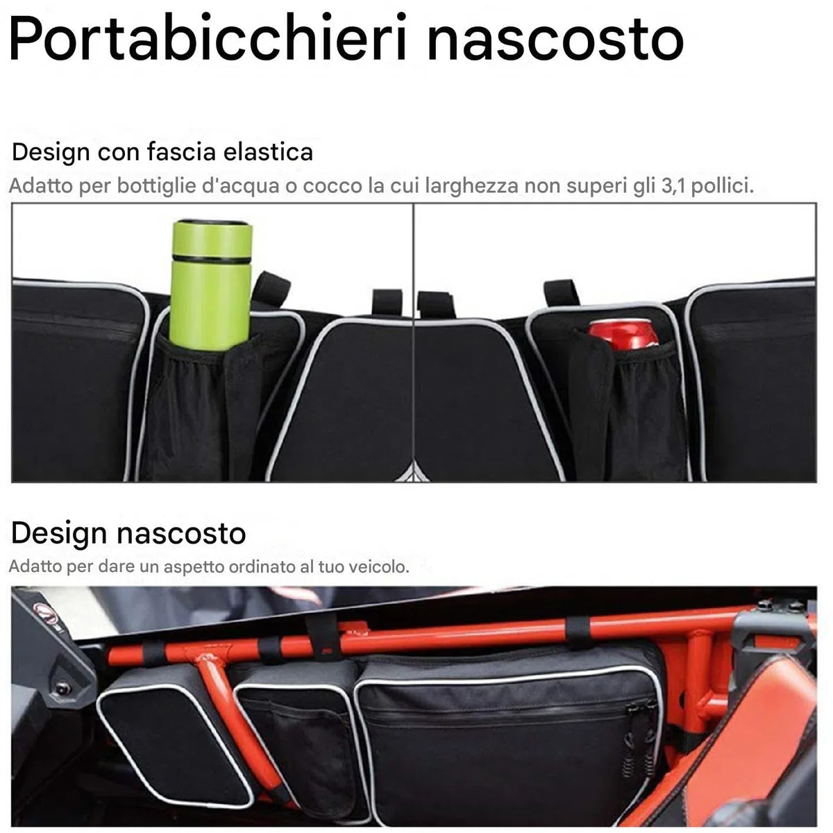 Generico Organizzatore per Portiera Auto Portaoggetti Interno per Gatti | Organizzatore per Porta Anteriore SUV per Camping Viaggi Stradali Spostamenti Quotidiani Pendolarismo SUV Camper