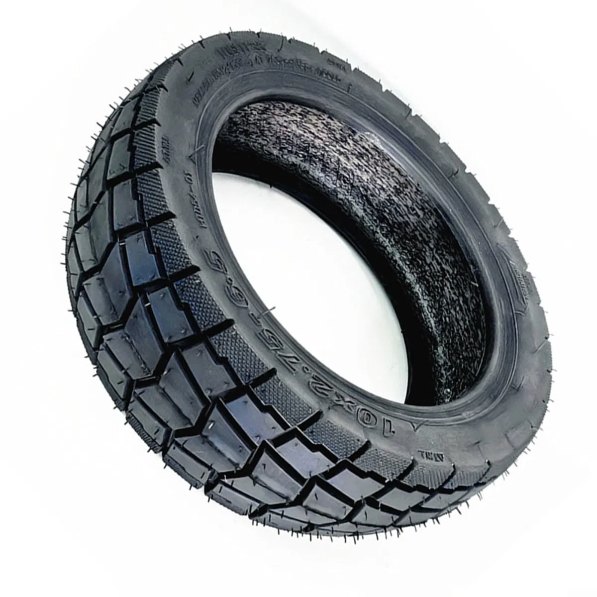 Pneumatico senza camera d'aria 10 pollici per scooter elettrico 10 x 2.75-6.5 pneumatico in gomma fuoristrada 70/65-6.5 per guida all'aperto modello di trazione migliorata nero