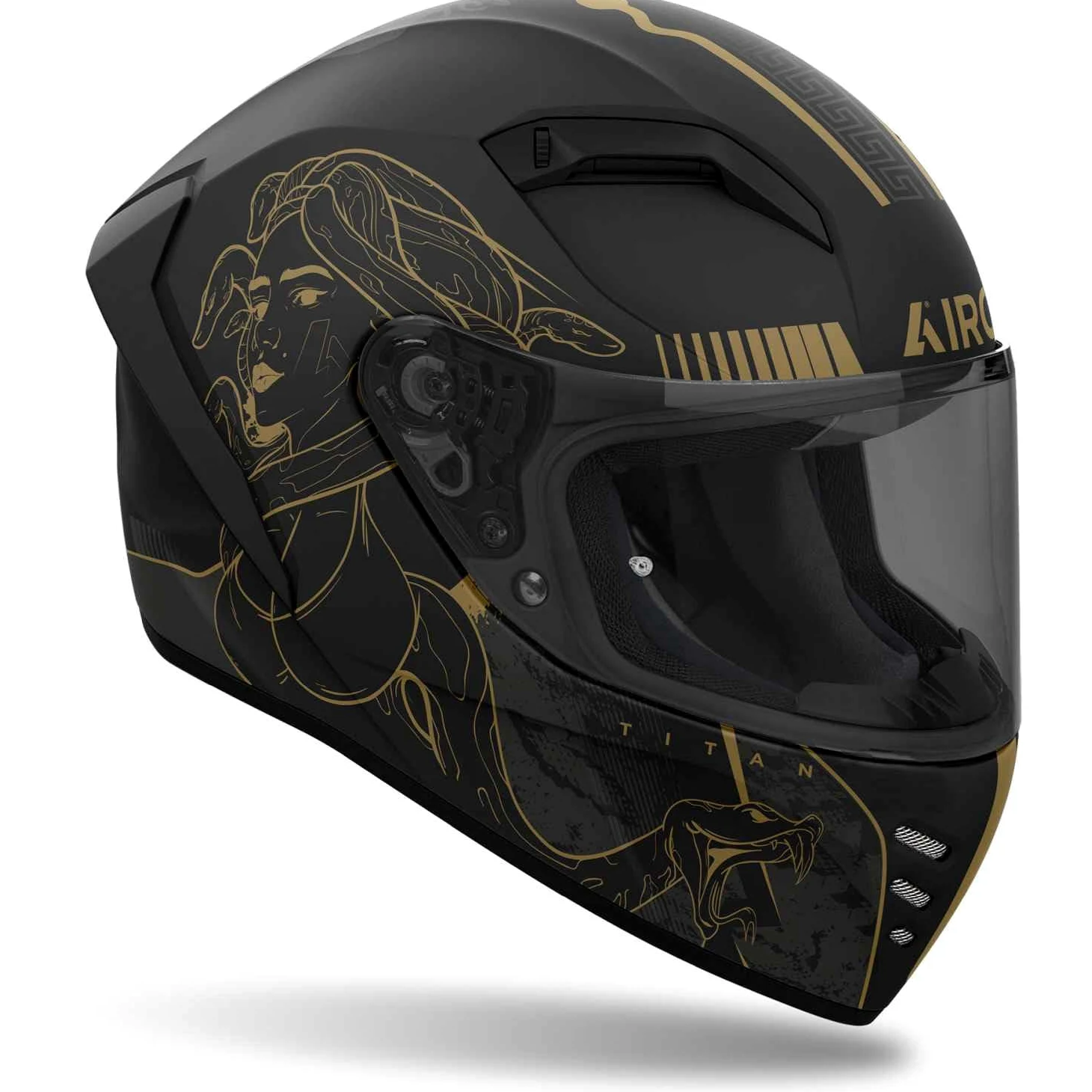 CASCO AIROH INTEGRALE CONNOR TITAN MATT XS