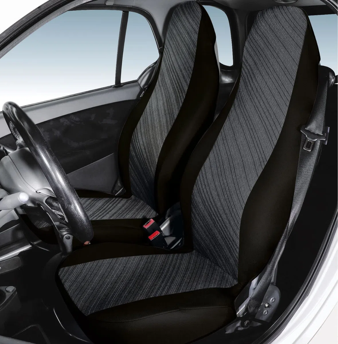 CORA 000129166 Coprisedili Anteriori Personalizzati Smart Fortwo, Diago Piombo