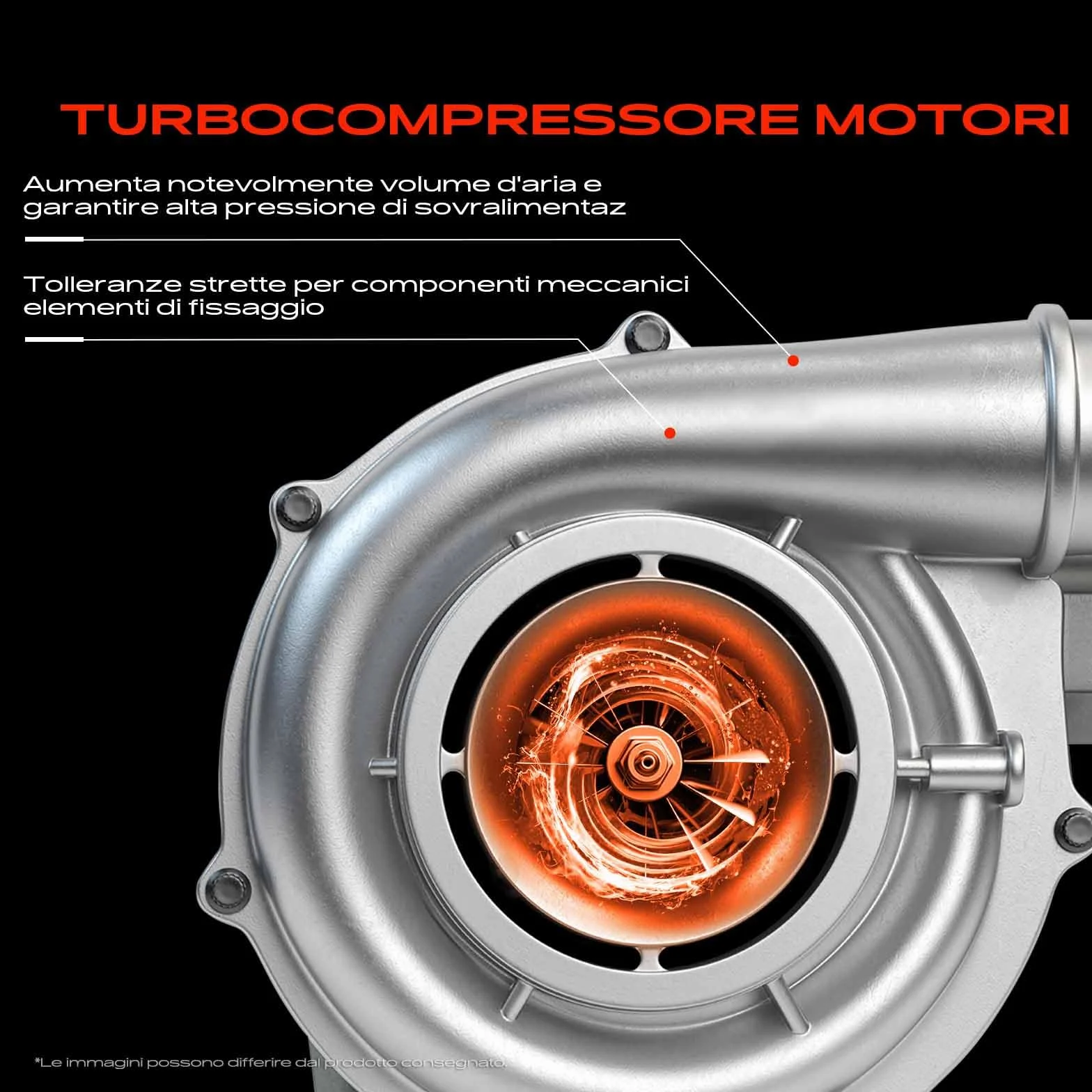 Frankberg Turbocompressore 7701473122 | Compatibile con: Scatola Kubistar X76, M.e.g.a.n.e II Van/Combi KM, K.a.n.g.o.o KC0/1, Logan I LS