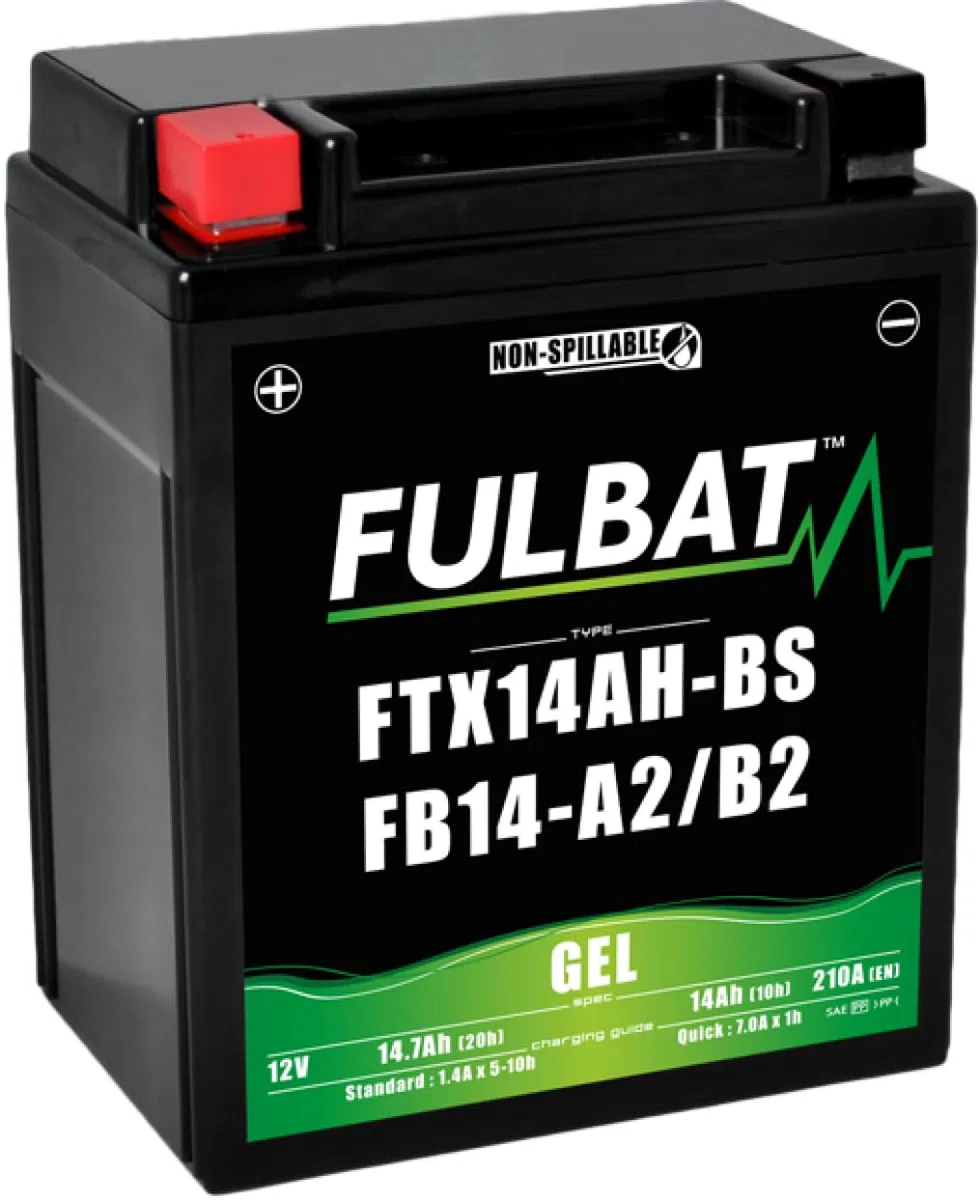 Fulbat - Batteria moto Gel YB14L-A2 / FB14L-A2 / 12N14-3A 12V 14Ah