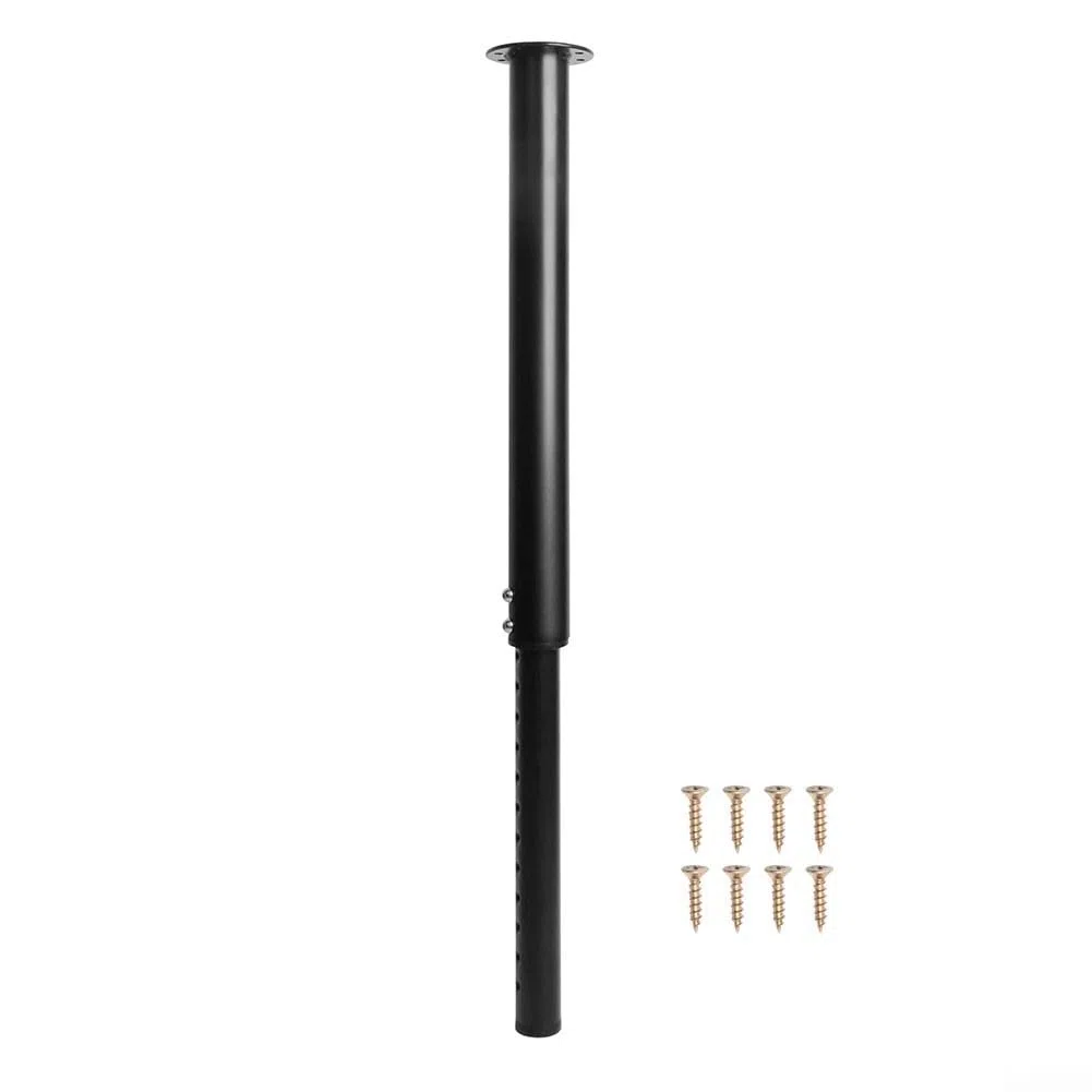 Piede da Tavolo Telescopico in Lega di Alluminio Regolabile in Altezza 510-935mm Nero Opaco Per Camper Barca Yacht Per Caravan Camper Camper Camper Van Per Supporto Robusto Con Viti Set Facile