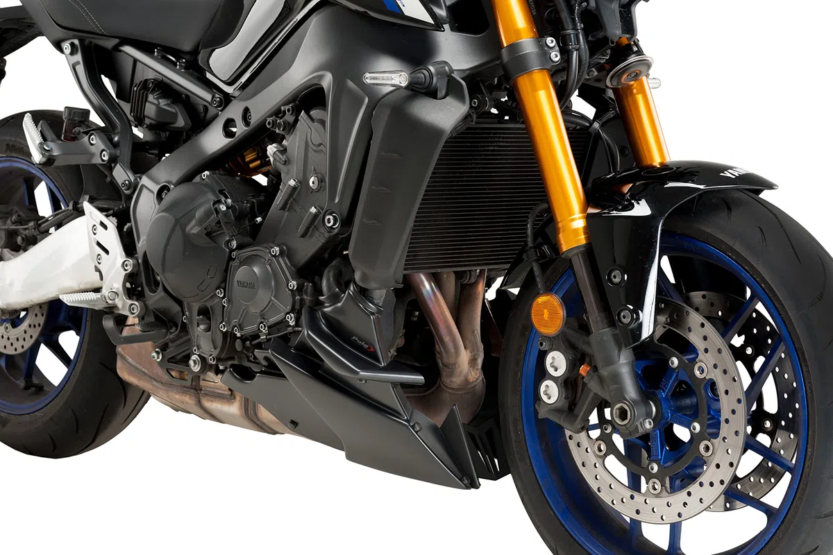 Puig 20646J Carena Inferiore aerodinamica per Motocicletta Realizzata in ABS e Alluminio ad Alta Resistenza con Design Sportivo e Protezione del Motore, Nero Opaco