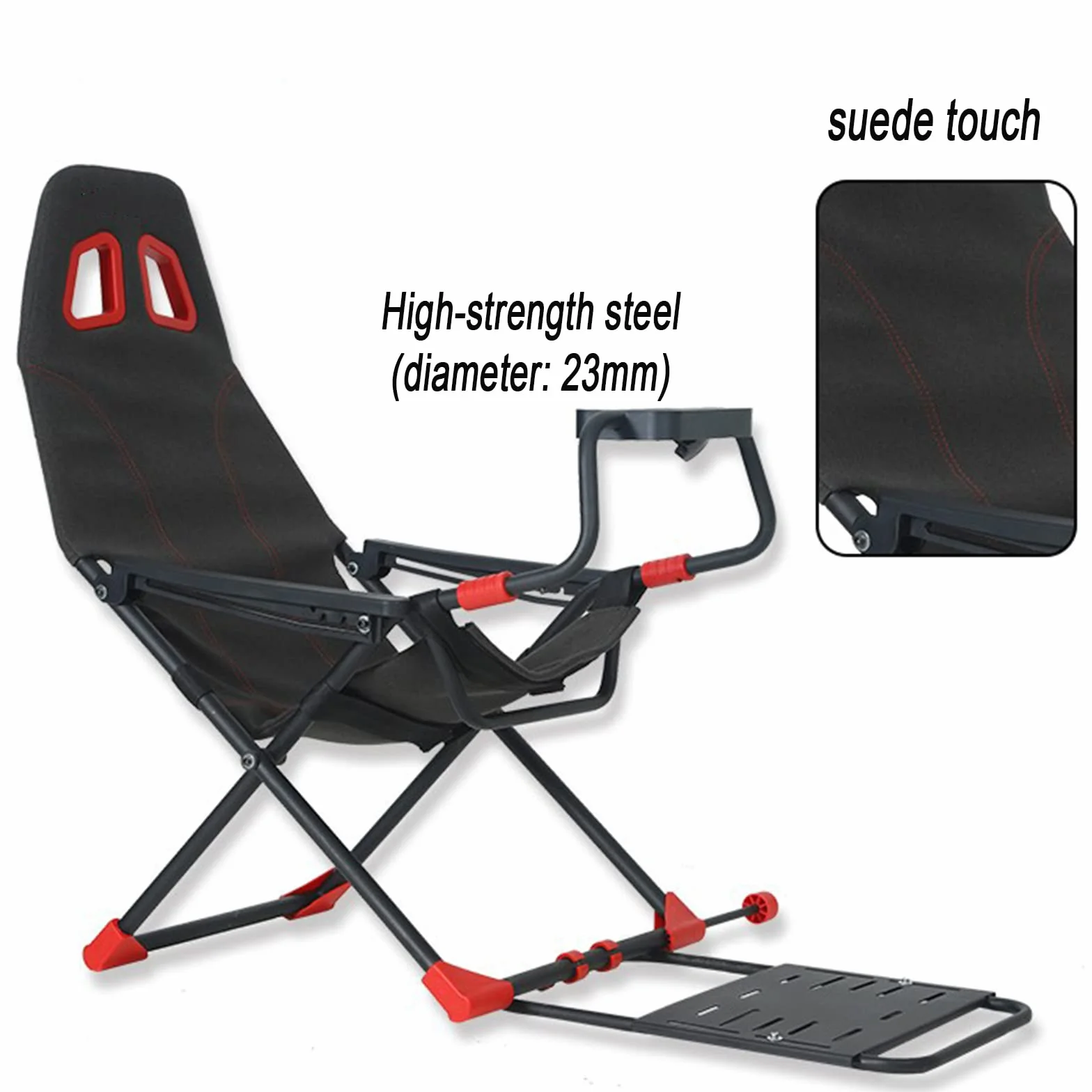Simulatore di Volante da Corsa con Supporto per Volante Regolabile e Sedile ergonomico per Xbox One, PC - Design Pieghevole