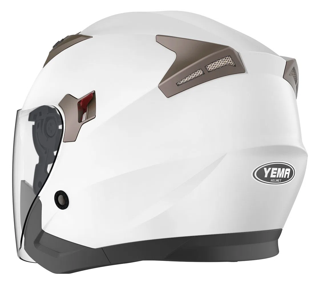 Casco Jet Moto YEMA YM-627 | Doppia Visiera Antiappannante | Omologato ECE 22.06 | Leggero & Ben Aereato | Per Scooter e Città