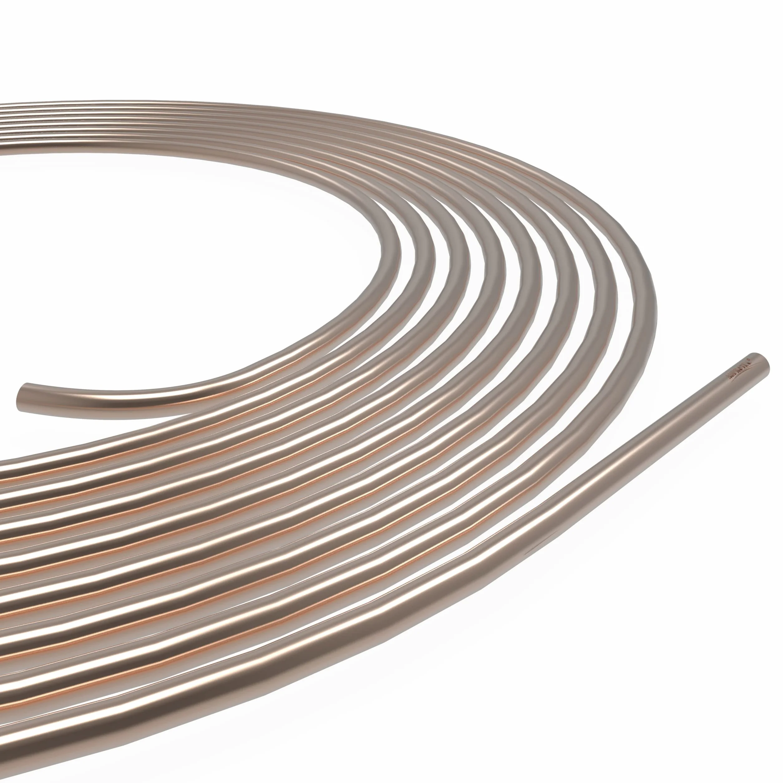 Tubo di Freno Ø 4,75 mm Rame-Nickel Tubi dei Freni di Cupronickel 1m - 10m selezione: 10m metri