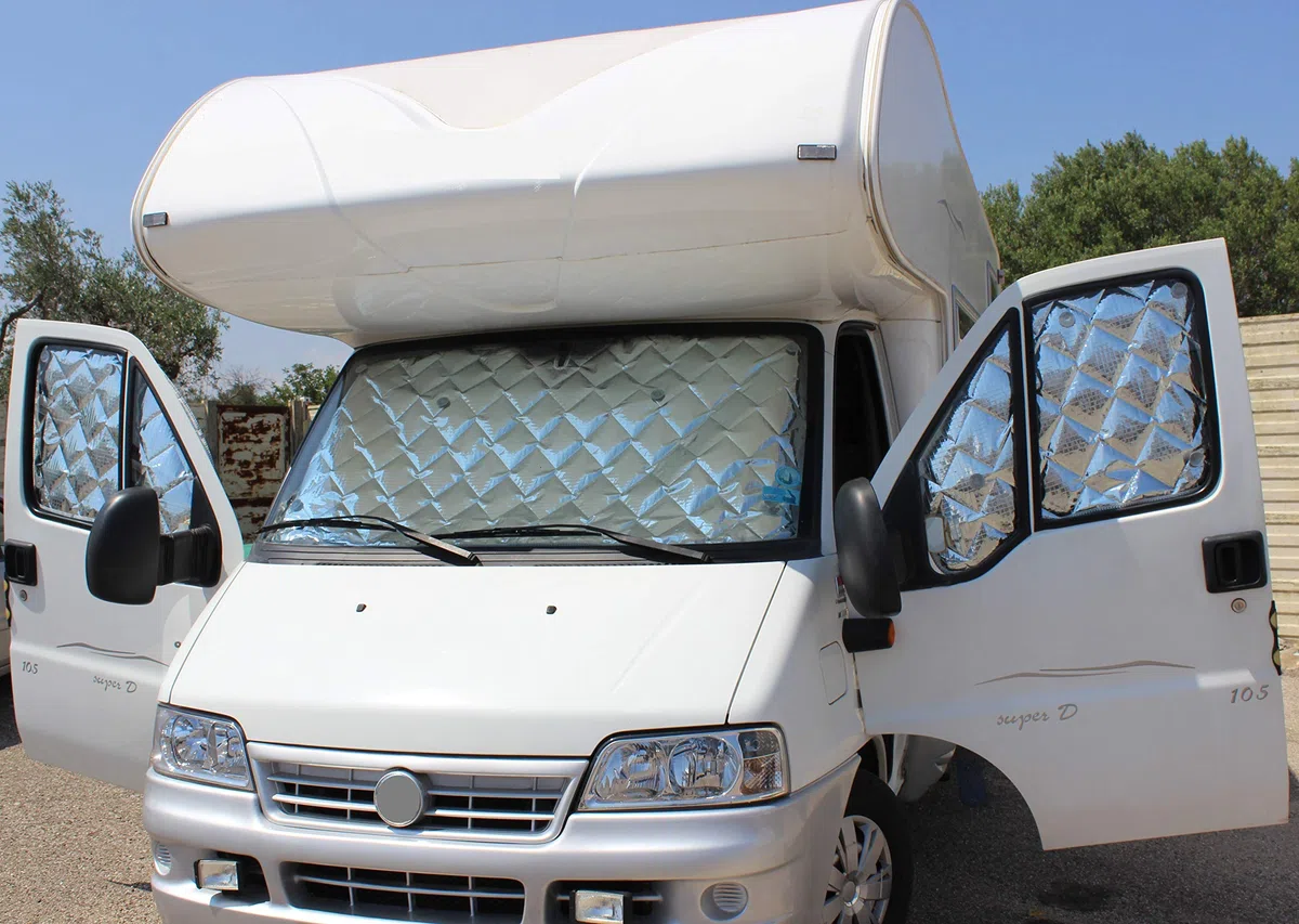 CamperBros - Oscurante Termico Interno Cabina - 3 Pezzi 9 Strati - Camper Master 2003-2010