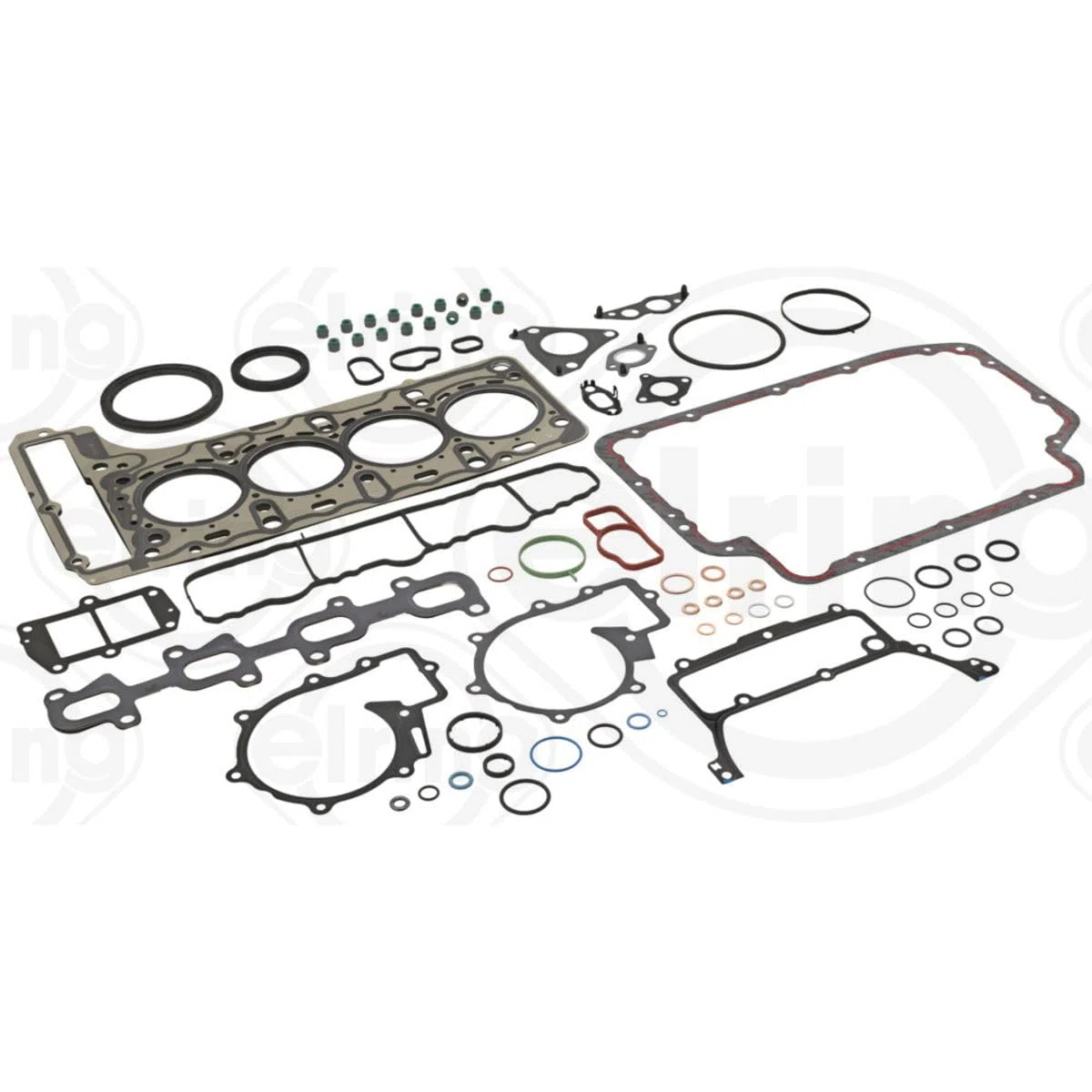 ELRING 946.120 Kit guarnizioni motore senza guarnizione cappa testa del cilindro con guarnizione testata con guarnizione tenuta stelo valvola con paraolio-albero a gomiti | Compatibile con: MERCEDES-BENZ SPRINTER 3,5-t Bus, SPRINTER 3,5-t Kasten, SPRINTER