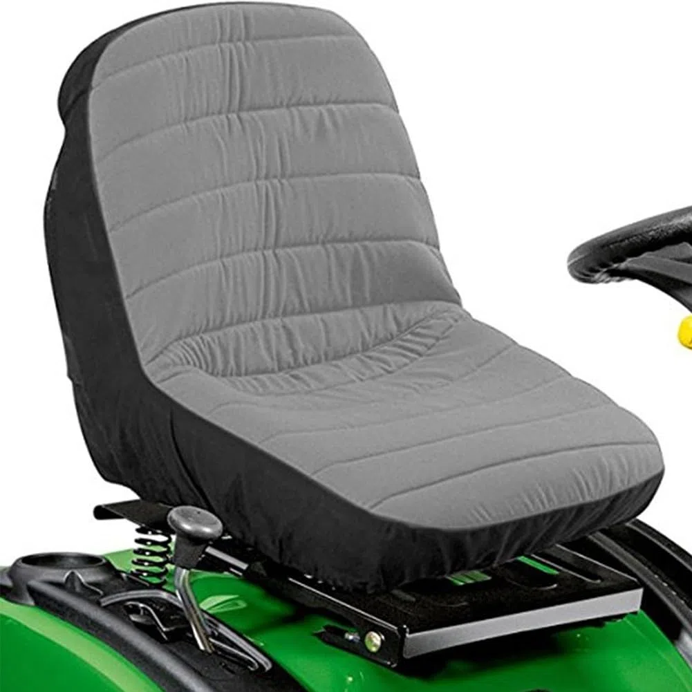 Fodera per sedile per trattore, impermeabile con imbottitura comoda, adatta per veicoli agricoli pesanti, carrelli elevatori, trattori e tosaerba (grigio)