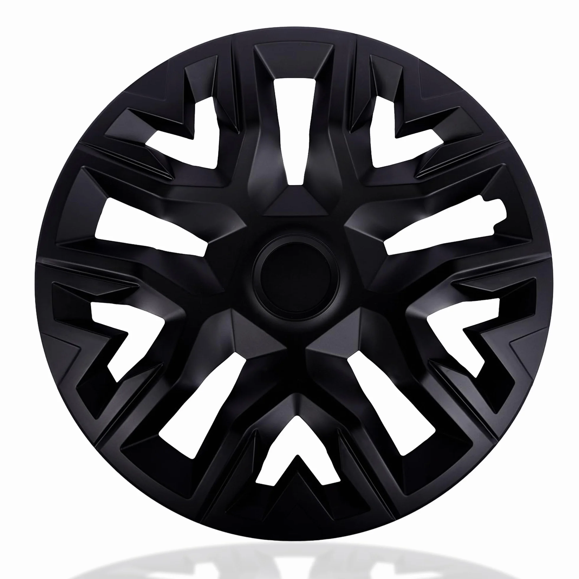 NRM Le migliori copricerchi neri MATT per cerchi in acciaio | Set di 4 copricerchi neri opachi (16'')
