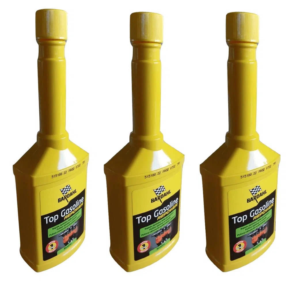 Promo Top Gasoline REPOWER,3 Pezzi da 250 ML, Additivo Benzina per Pulizia di Sistemi di Alimentazione GDI e PFI, Rimuove Efficacemente i Depositi già dal Primo Trattamento