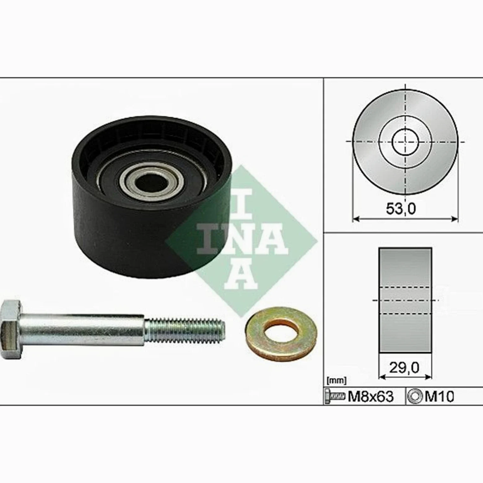 INA 530 0622 30 Kit cinghia distribuzione pompa acqua 30 mm con guarnizione Compatibilità con ALFA ROMEO 147 937, FIAT PUNTO 188 BRAVO II 198 Doblo Station Wagon 119, 223 Doblo Cargo 223