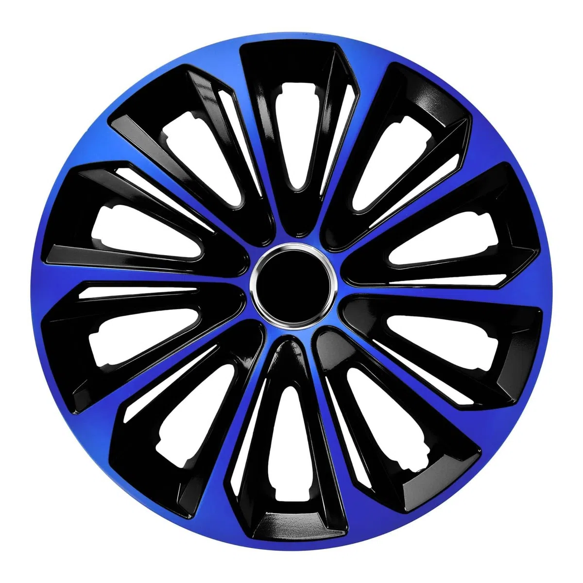 Set da 4 copricerchi 14", colore blu/nero