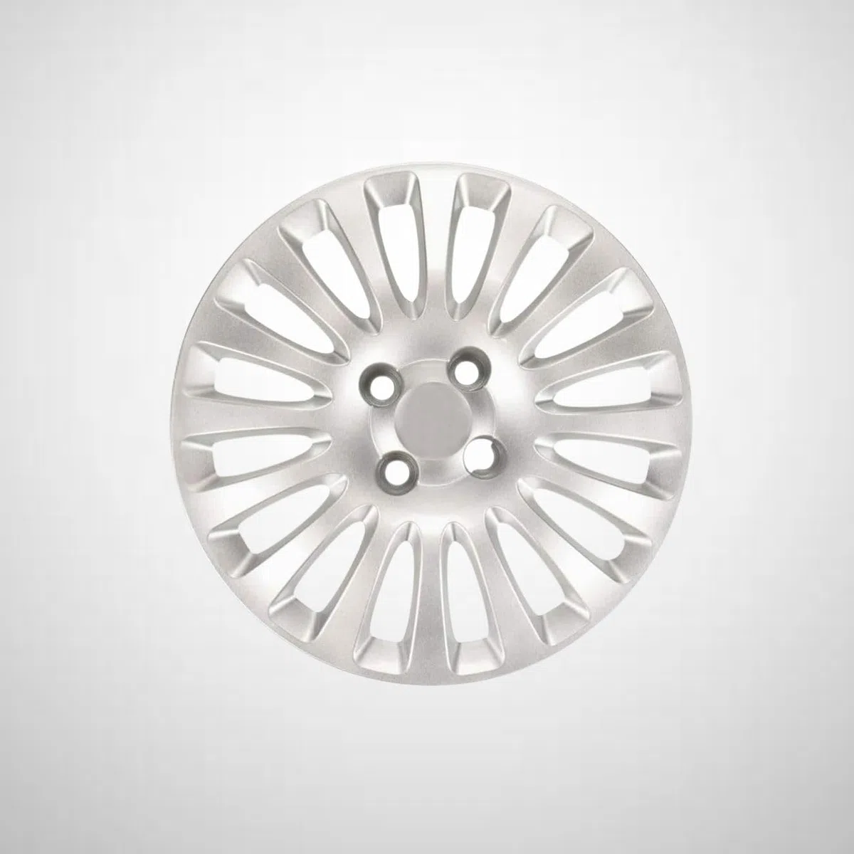 RYELDOM Copricerchi 15 Pollici per Fiat Grande Punto 2008 ed Evo, Set 4 Coppe Ruota in Nylon Flessibile Resistenti, Copricerchi Auto 15", Made in Italy