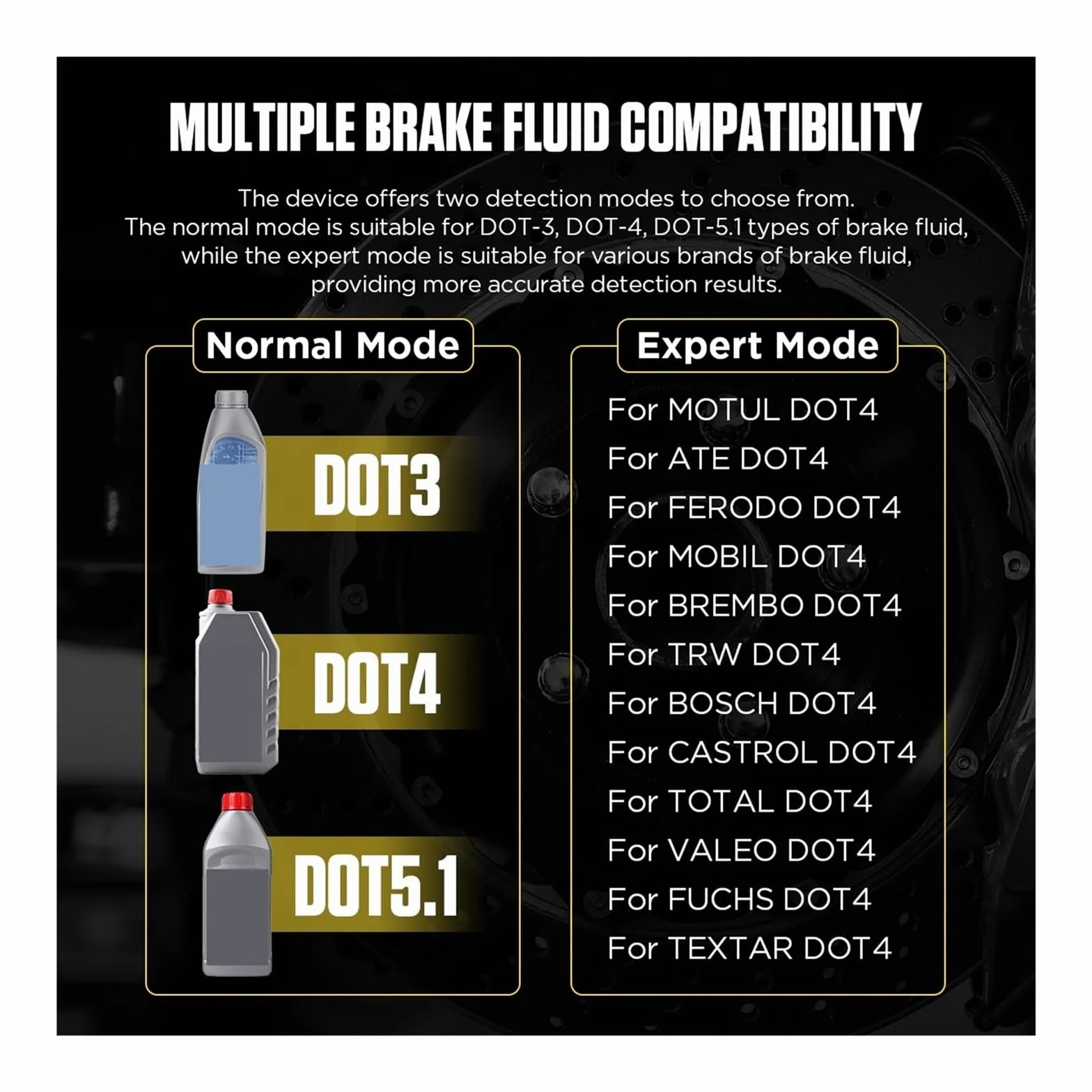 Tester per liquido freni, Tester Del Liquido Dei Freni Tester 'olio Dei Freni Compatibile, Calibrato For Il Liquido Dei Freni