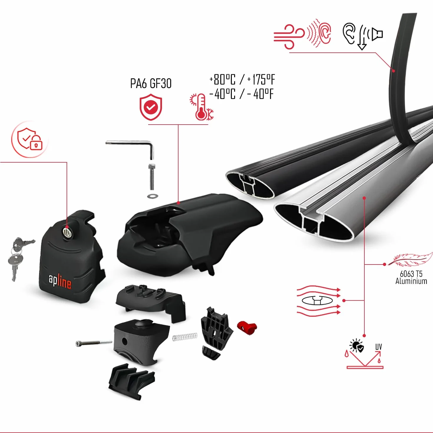 Compatibile con Toyota Yaris Cross (AC200) 2023-2026 Ace-2 Modello Barre Tetto Portapacchi Auto Barre Portatutto Grigo Alluminio Barre