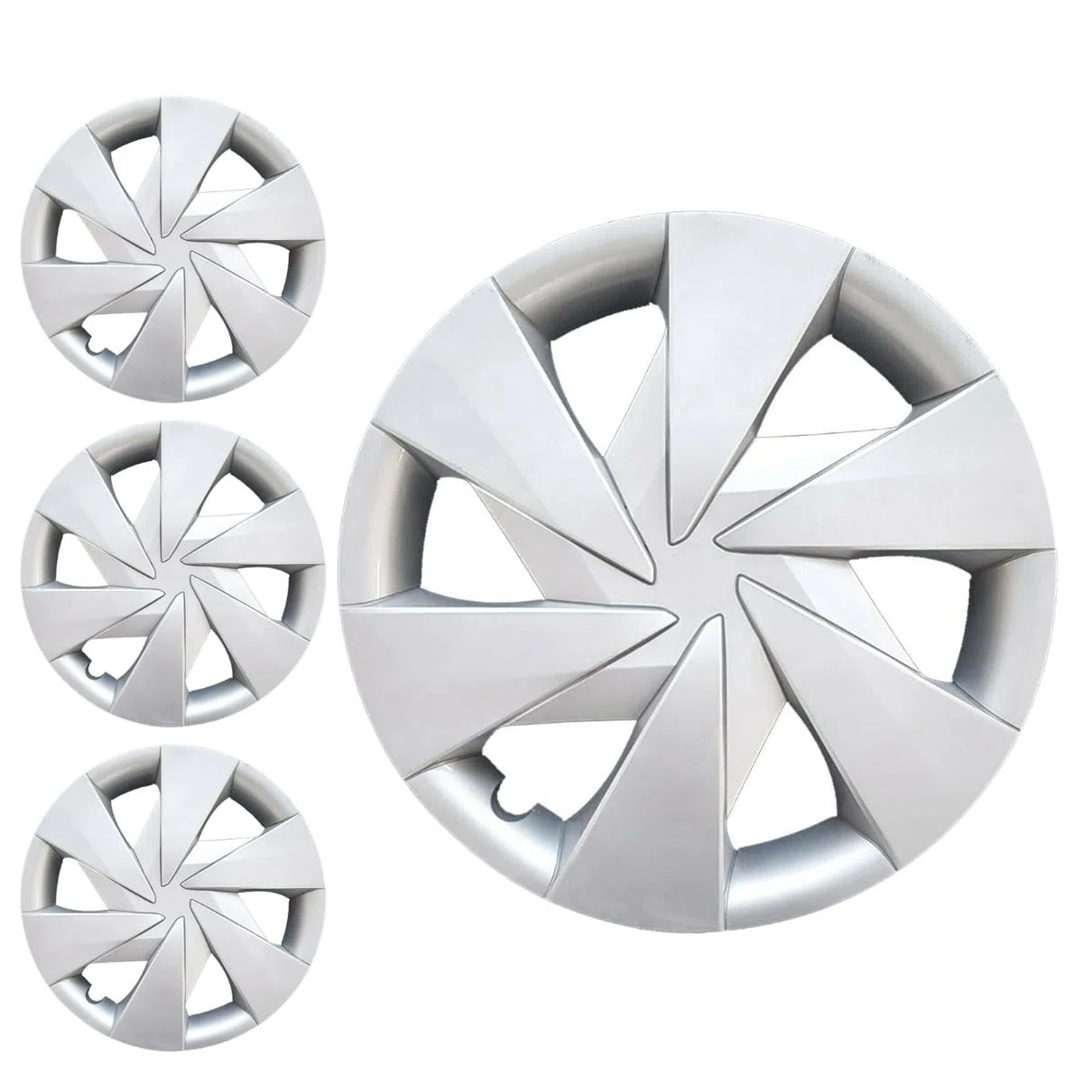 SERIE 4 BORCHIE - 4 COPRICERCHI COPPE RUOTA 15 PER TOYOTA AYGO