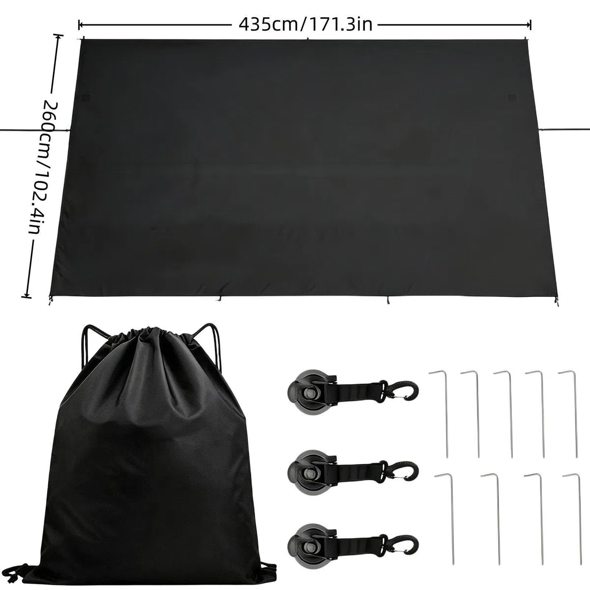 Generico Tenda per Bagagliaio Tenda Privacy Bagagliaio Auto | Shelter per Portellone Auto per Camper Van Furgone Hatchback Rimorchio Campeggio Picnic Spiaggia Escursionismo Viaggio