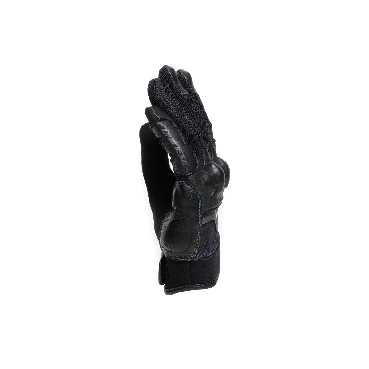 DAINESE - Ermex Gloves, Guanti Moto Estivi da Donna, Traspiranti con Inserti in Mesh, Protezioni Rigide sulle Nocche, Rinforzi in Pelle, Touchscreen, L, Nero e Bianco