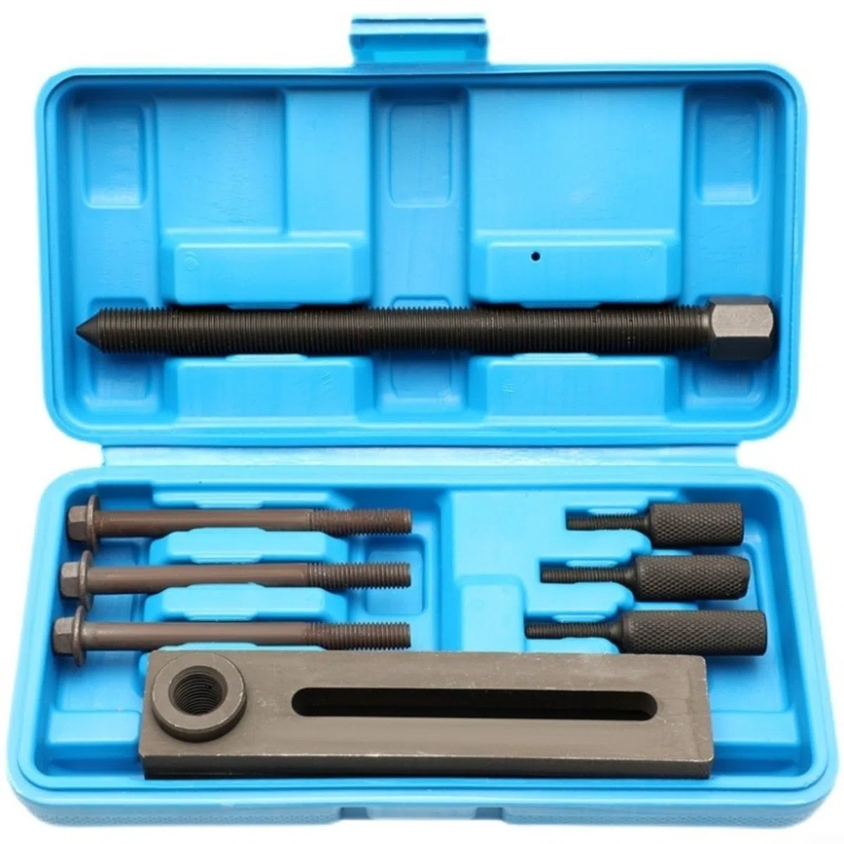 Set di attrezzi splitter per carter della manovella, 8 pezzi, con doppia testa, strumento di separazione in metallo, contenitore per la manutenzione della moto, riparazione del motore, officina a due
