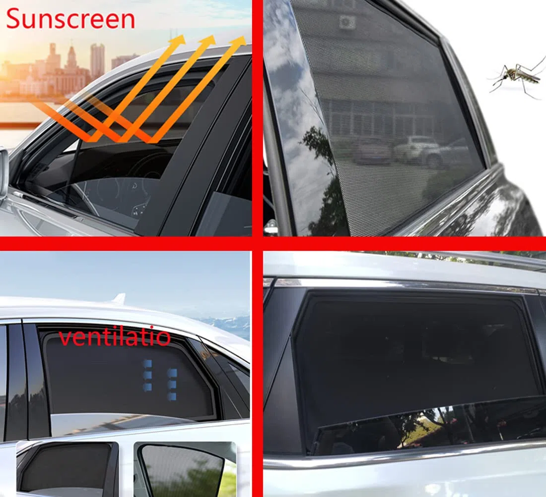 Tendine Parasole Auto Bambini Parasole per Finestrini Laterali per Tiguan AD 5Seat 2016-2023 Tendine Parasole Protezione UV Tende Magnetiche Nero,7PCS