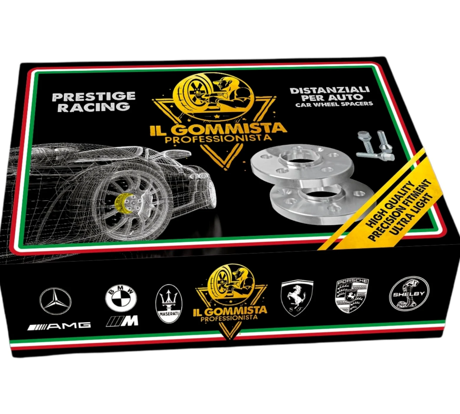 IGP 4 DISTANZIALI 16+16 mm 4 x 98 mozzo 58.1 + 16 BULLONI compatibili con ALFA ROMEO MITO type 955 dal 2008 in poi *OK AUTO RUOTA CERCHI IN LEGA