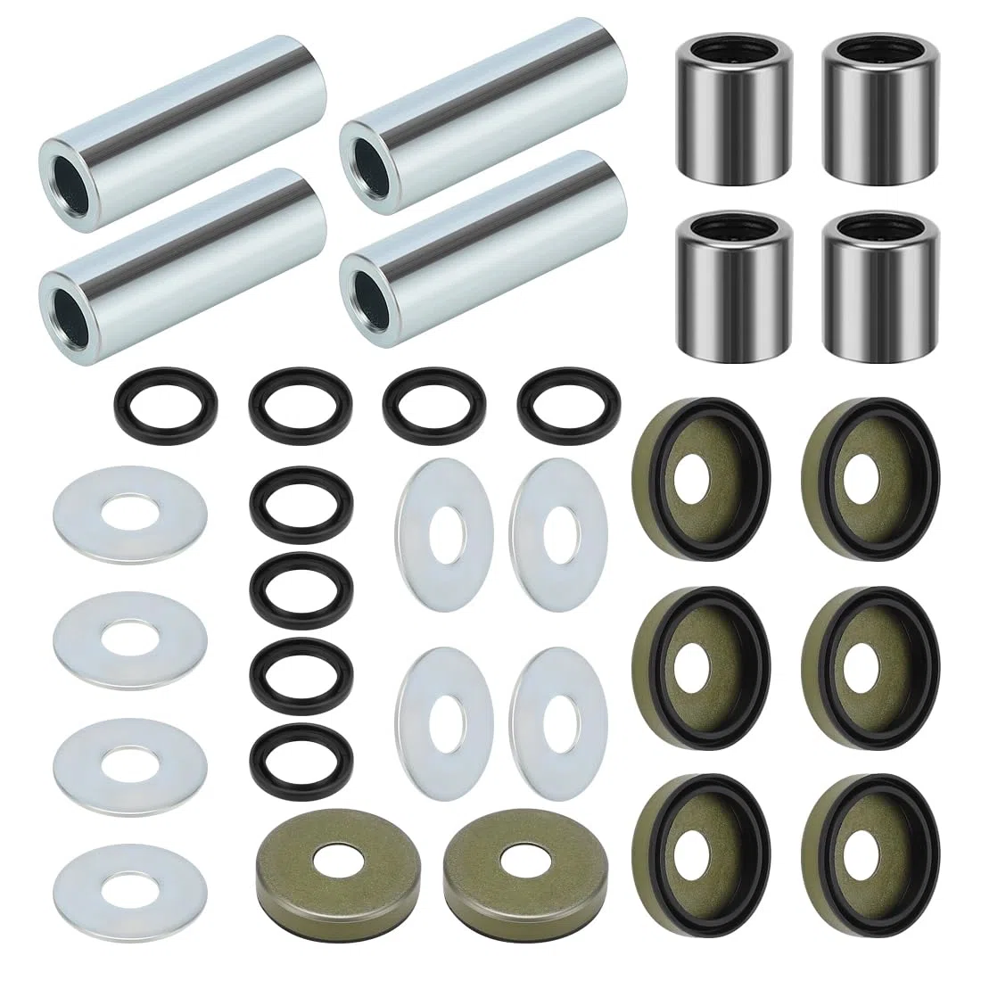 Kit boccole braccio A anteriore inferiore con perni e paraoli adatto per Suzuki LTZ-400 Quadsport Z 400 Ka-wasaki KSF400 KFX400 Arctic Cat 400 DVX 2003-2014 52455-43B00 09263-17034