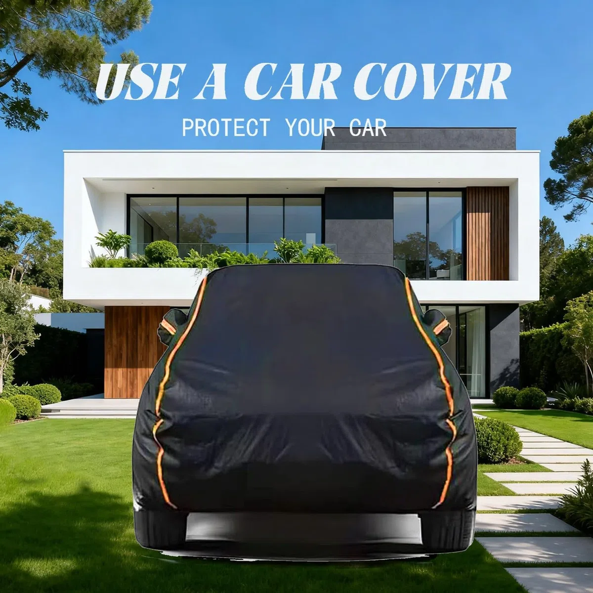 Telo Copriauto da Esterno Impermeabile per Audi Q8 2019-2026,Copertura Auto Invernale Impermeabile Traspirante Resistente Acqua Polvere Neve Pioggia Freddo r49