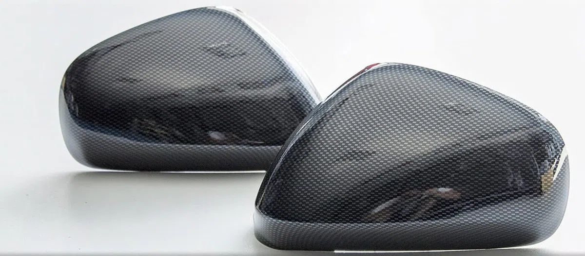Generico Calotte Giulietta Nero in Carbon Look 2 per Specchietti retrovisori Kit 2 Calotte Destra Sinistra 800706-800707