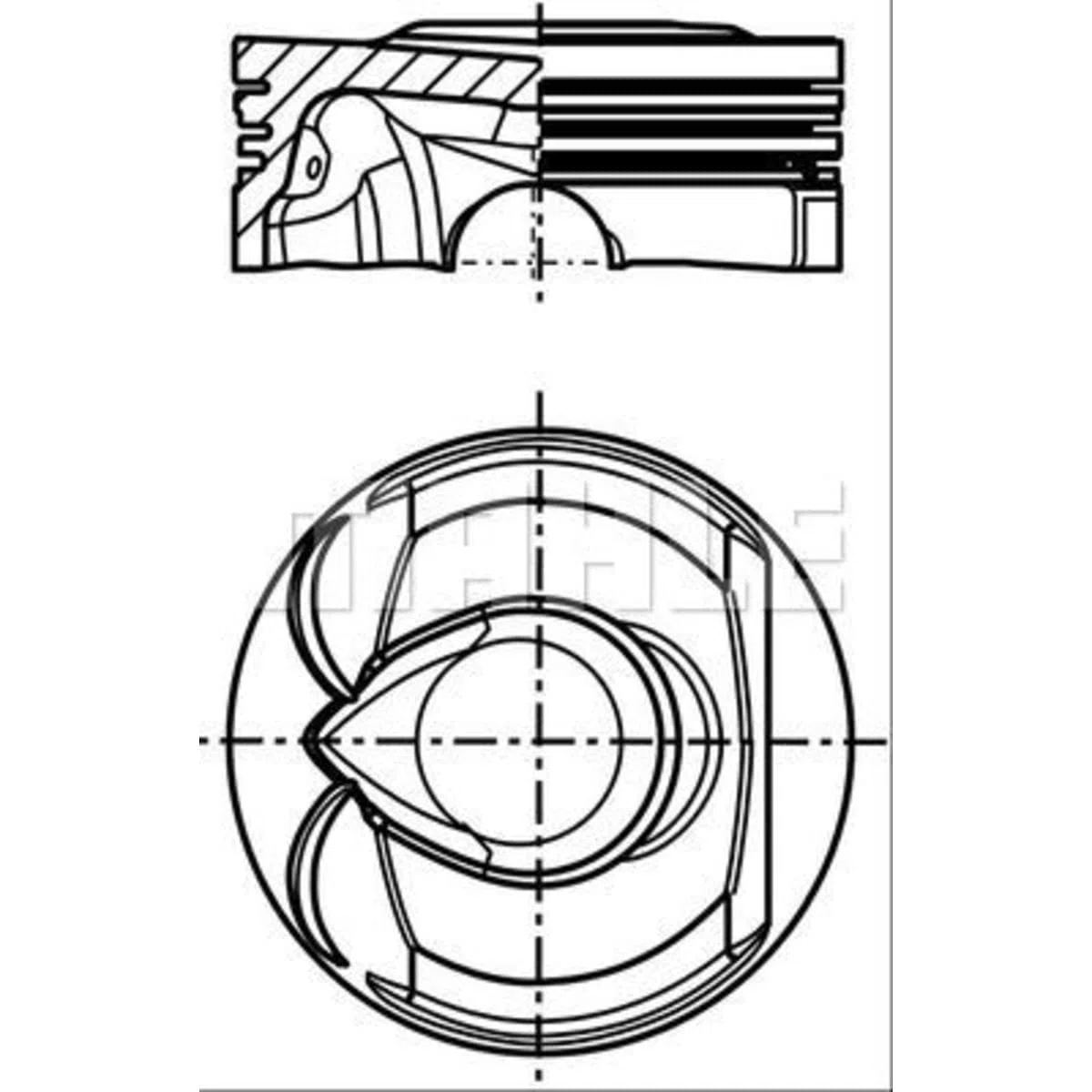 MAHLE 039 PI 00123 002 Pistone motore Pistone