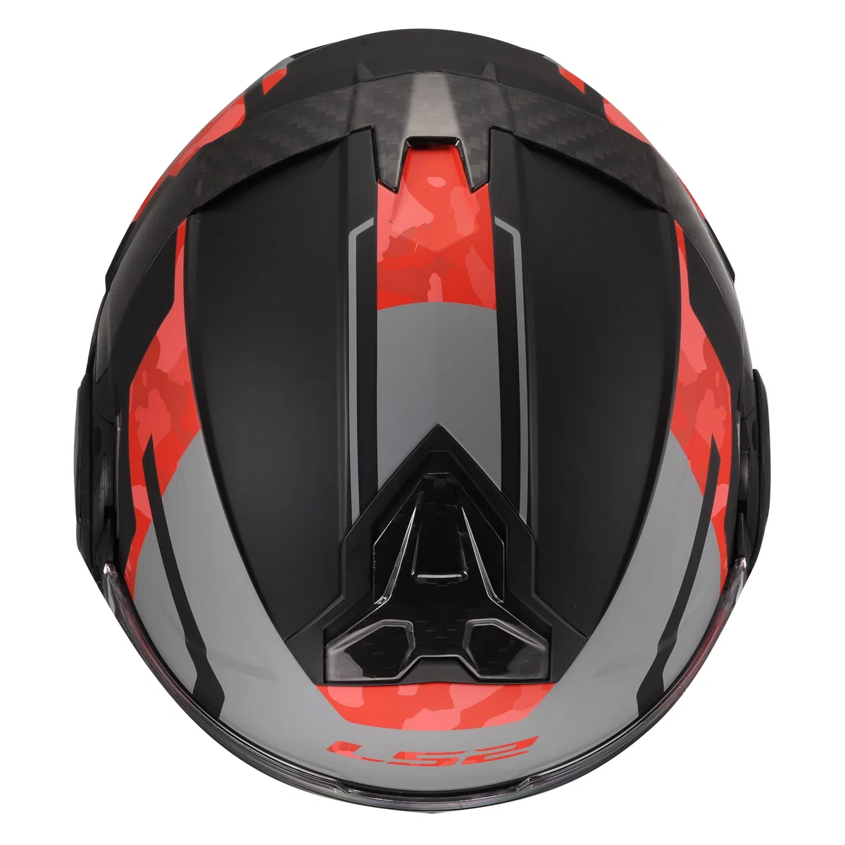 LS2, Casco Moto Modulare ADVANT II GLIDE Black Grey Red, M